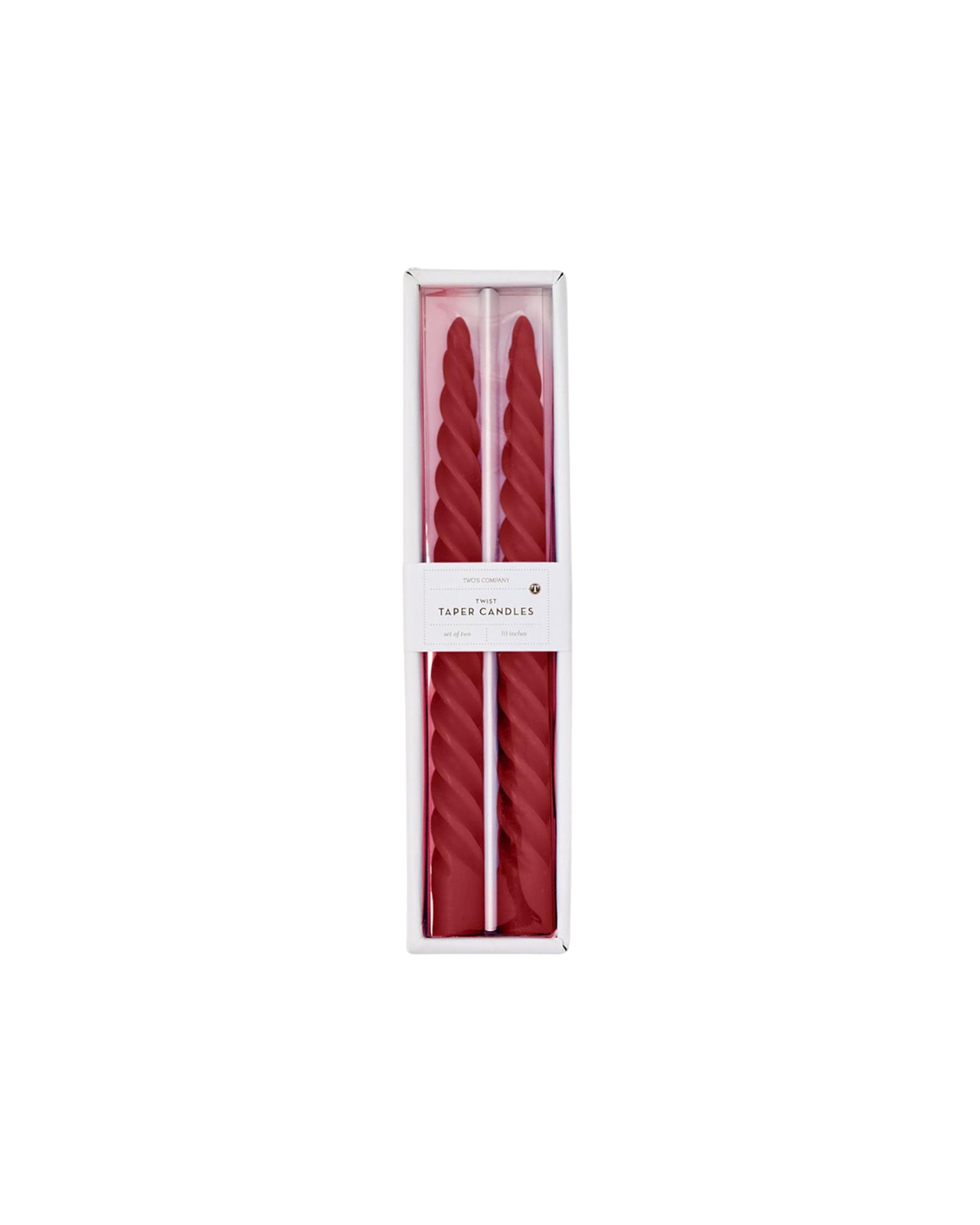 Twist Taper Candles S/2 in Gift Box