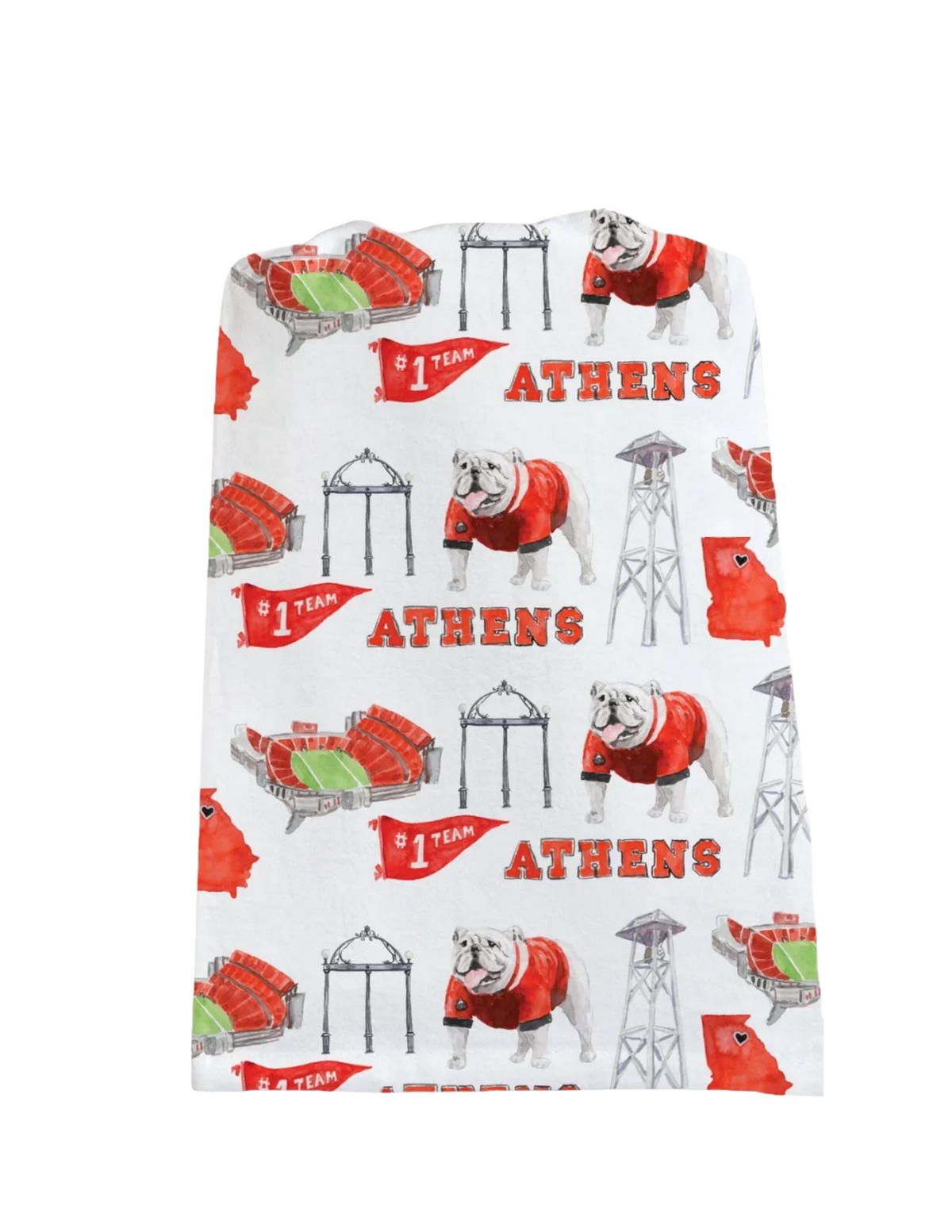 Athens Pattern Tea Towel