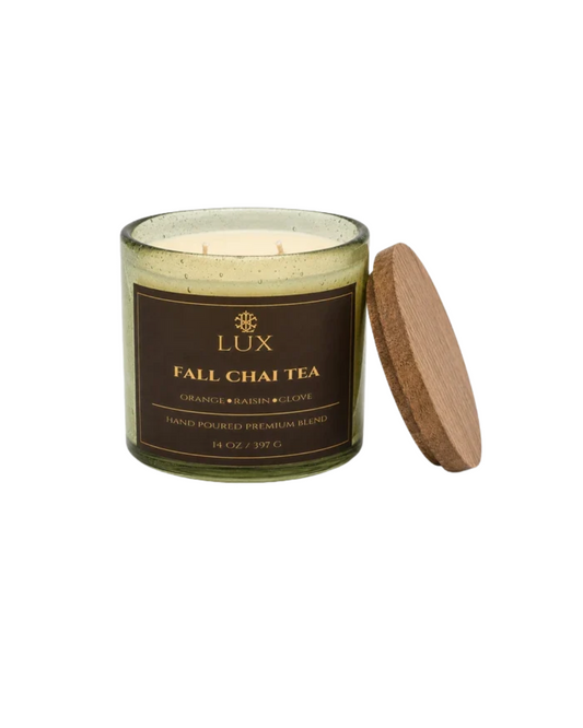 Lux Frangrances Fall Chai Tea 14 oz. Candle