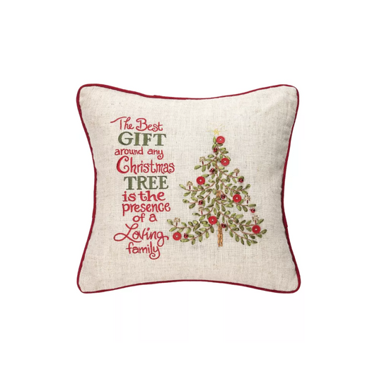 Merry Poinsettia Gift Pillow