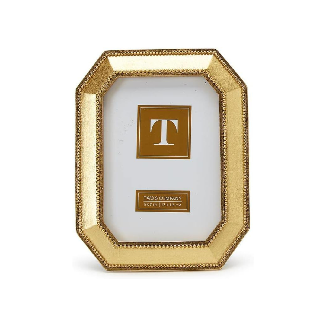 Beads of gold Picture Frame