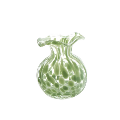 Ruffled Edge Spotted Vase