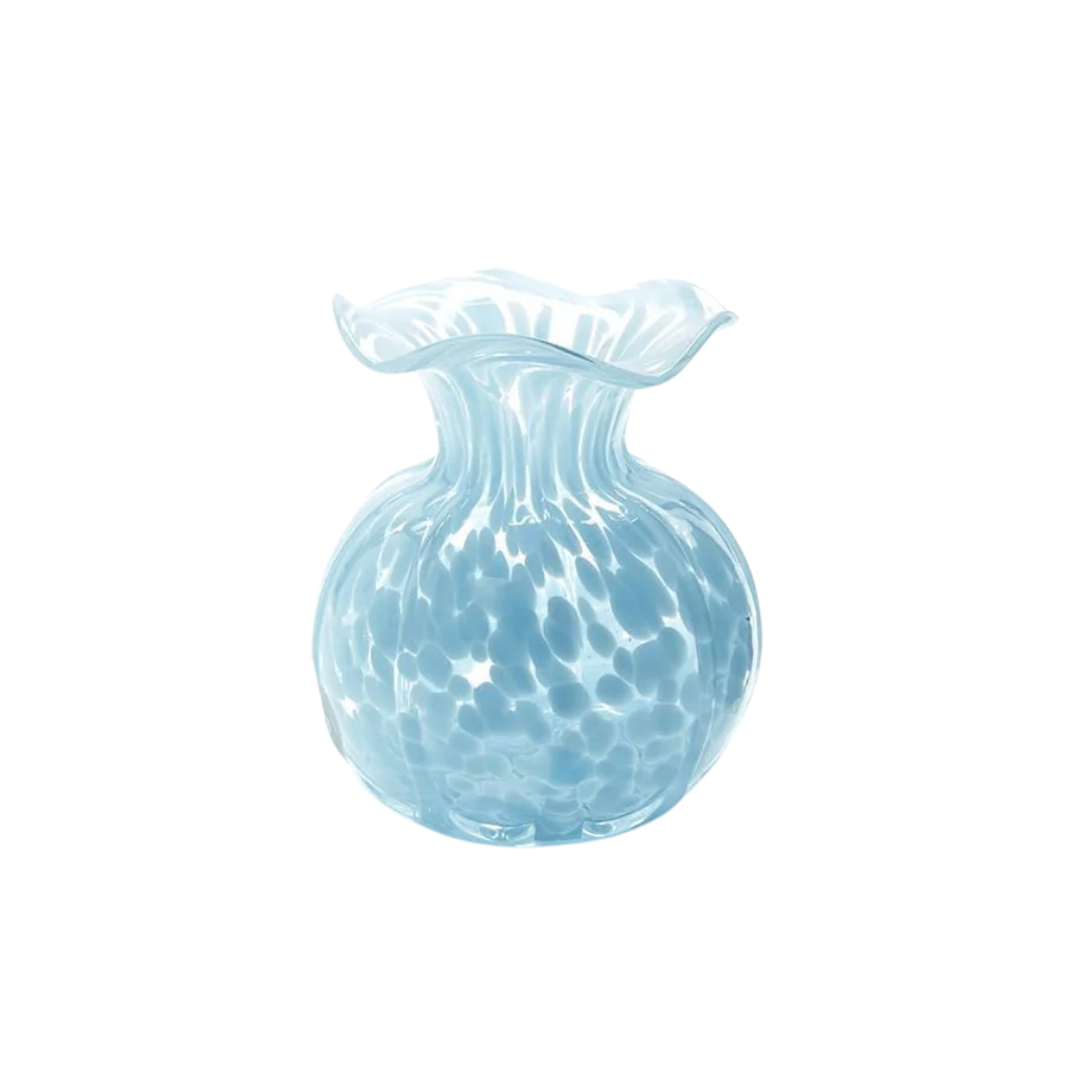 Ruffled Edge Spotted Vase