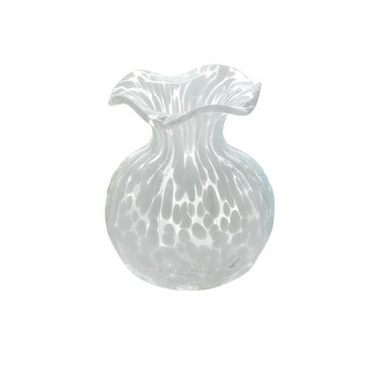Ruffled Edge Spotted Vase