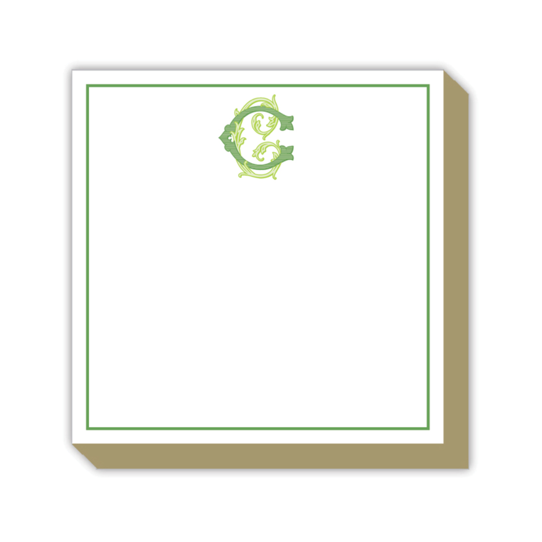 Preppy Couture Monogram Luxe Notepad