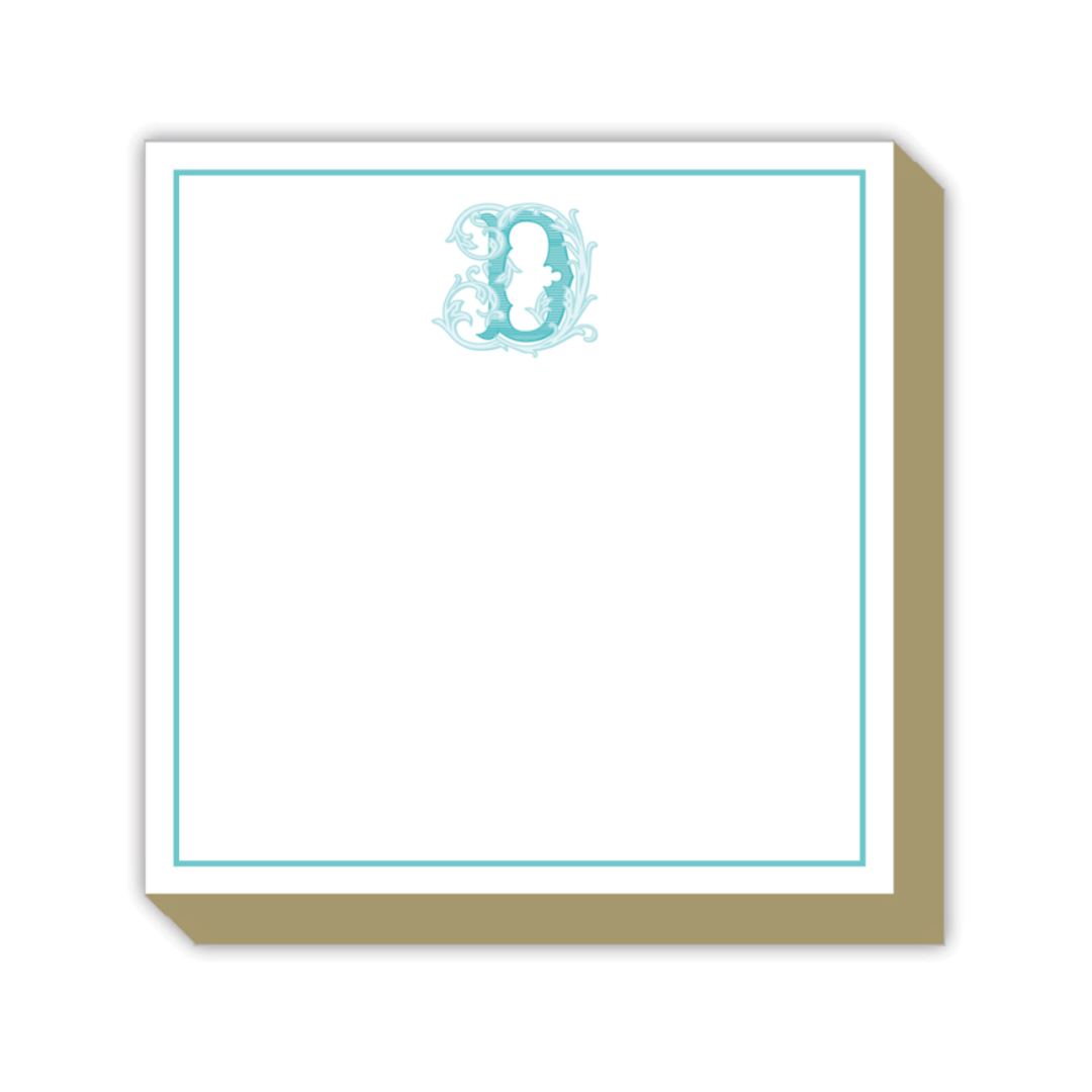 Preppy Couture Monogram Luxe Notepad