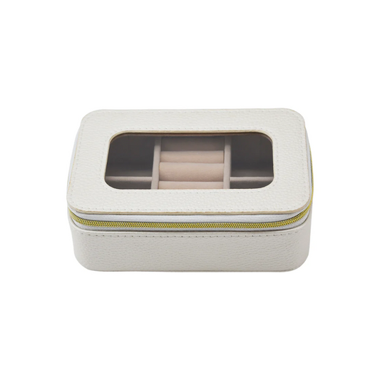 Leah Clear Top Travel Jewelry Case