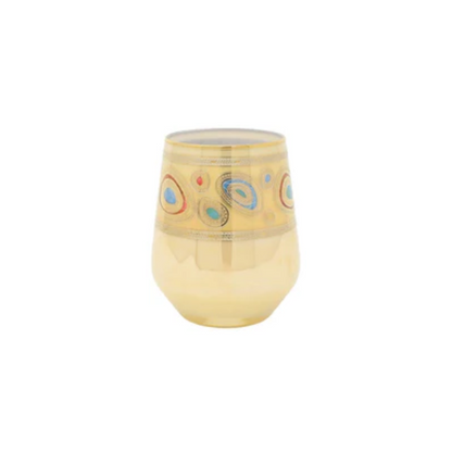 Vietri Regalia Stemless Wine Glasses
