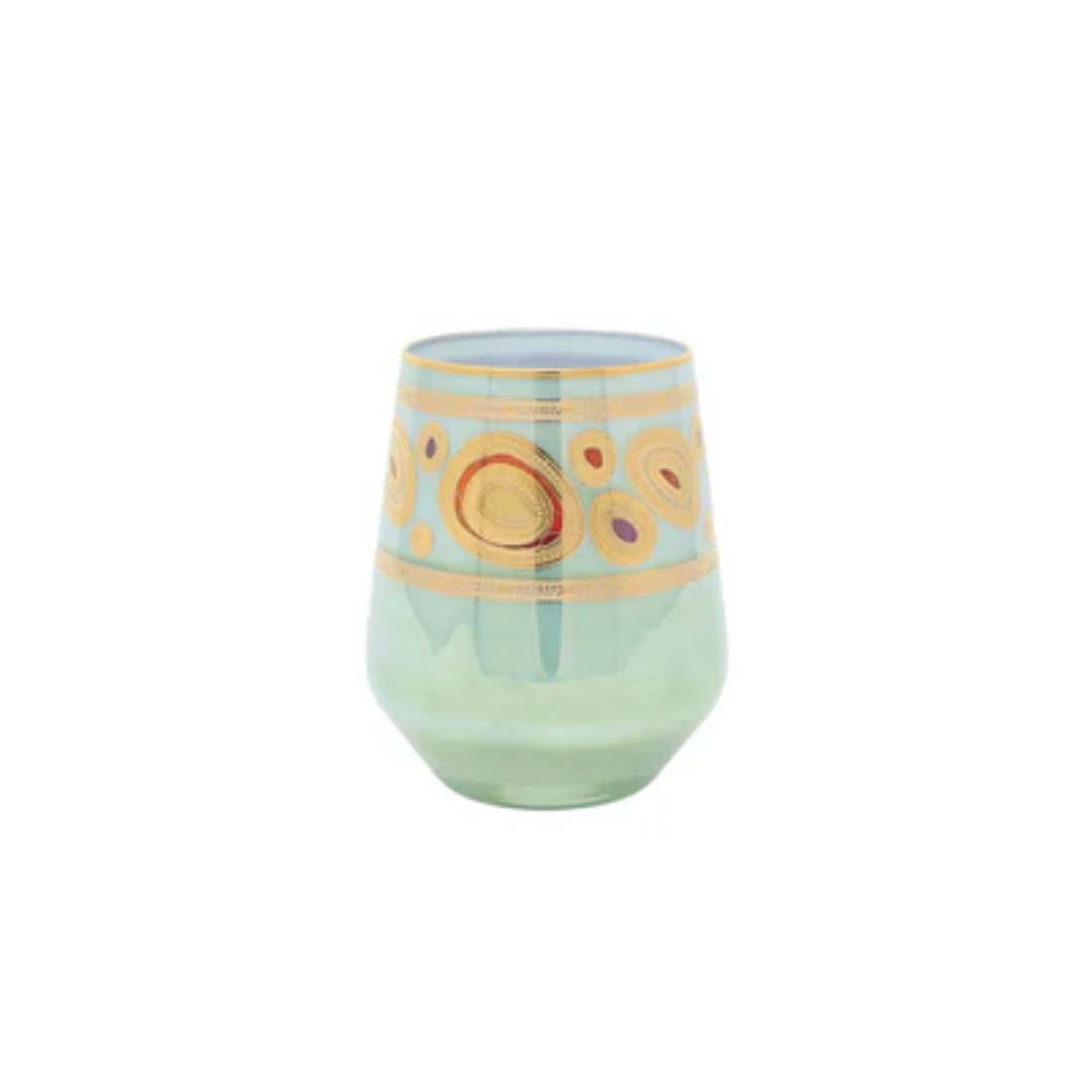 Vietri Regalia Stemless Wine Glasses