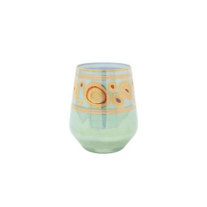 Vietri Regalia Stemless Wine Glasses