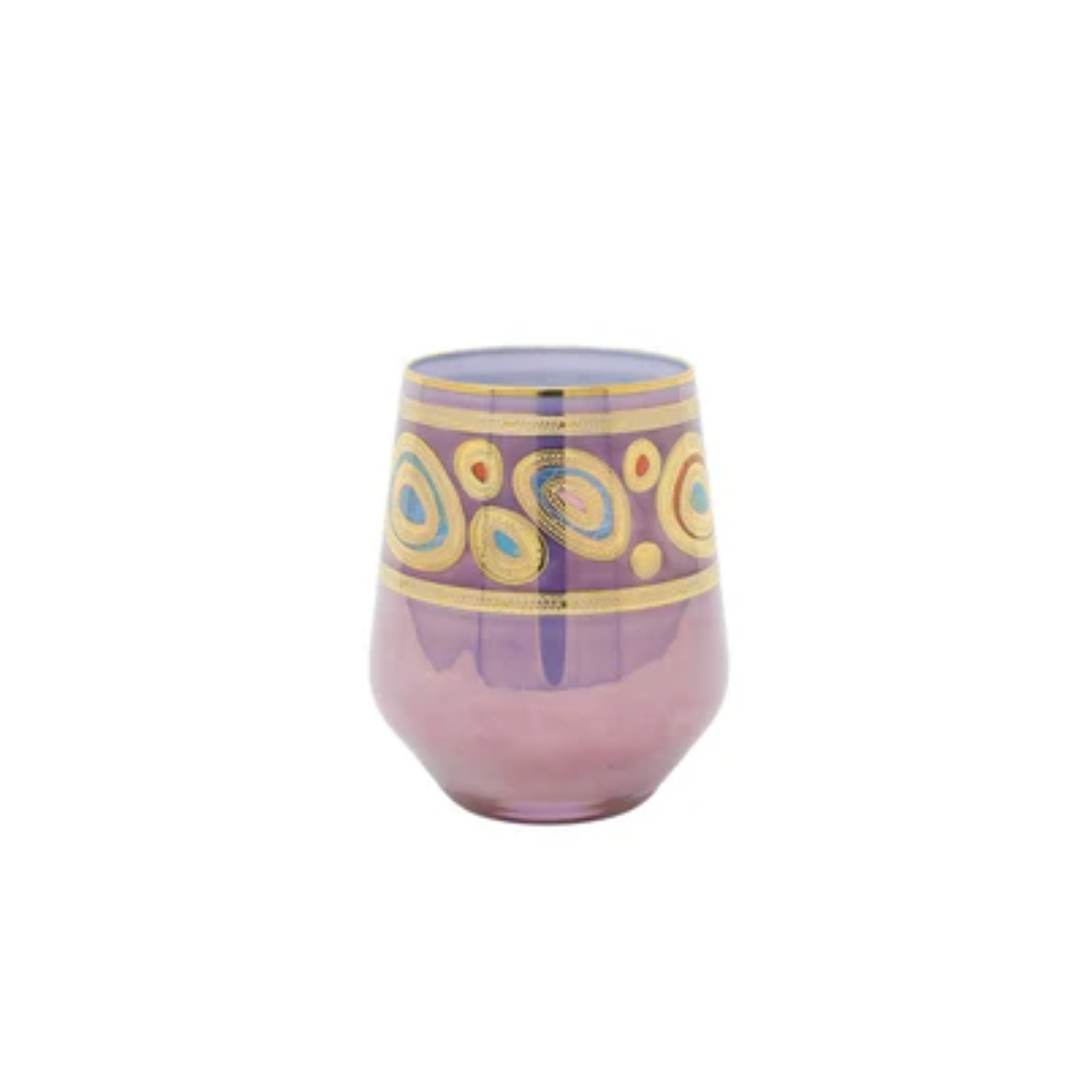 Vietri Regalia Stemless Wine Glasses