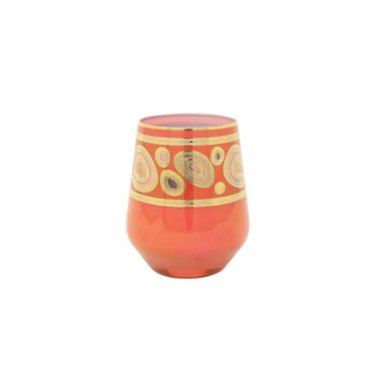 Vietri Regalia Stemless Wine Glasses
