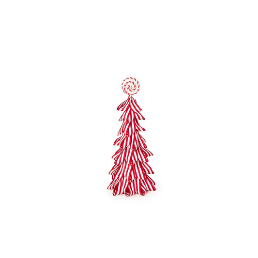 Peppermint Striped Ribbon Trees