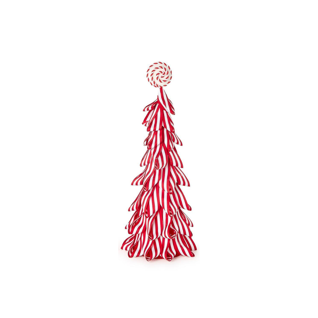 Peppermint Striped Ribbon Trees