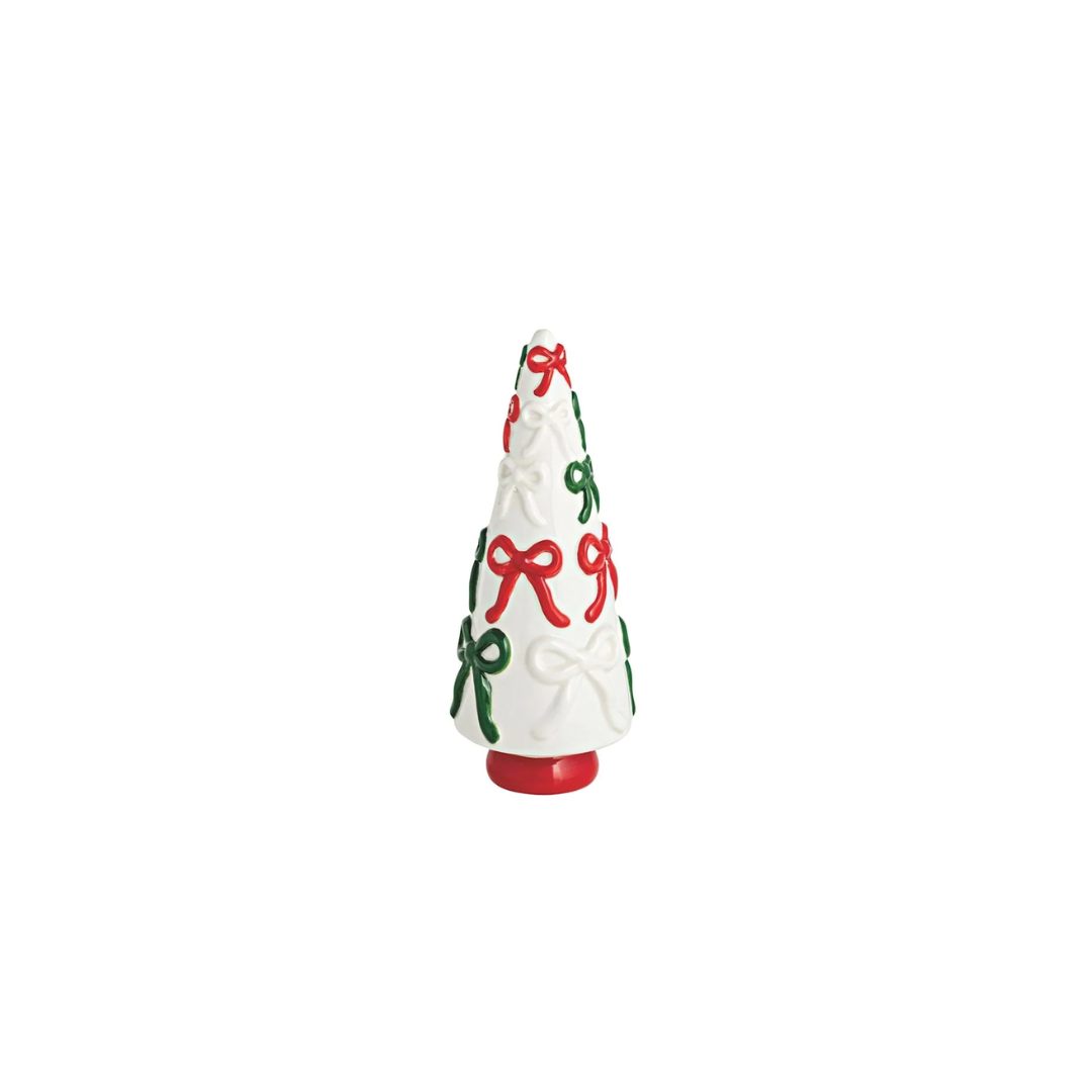 Bow Ceramic Christmas Trees