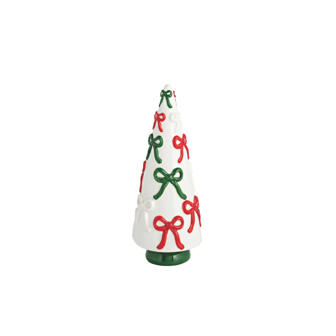 Bow Ceramic Christmas Trees