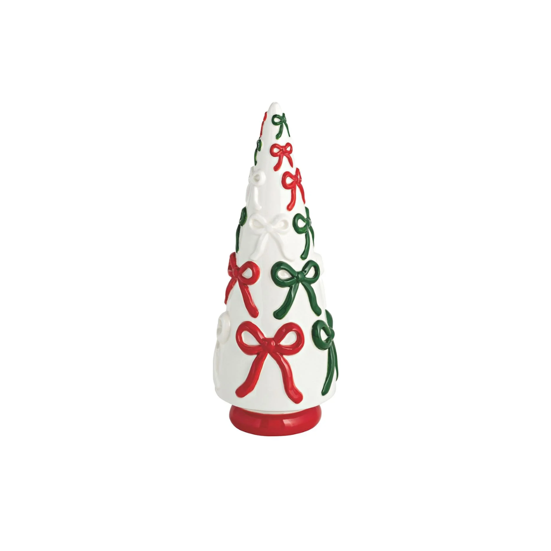 Bow Ceramic Christmas Trees