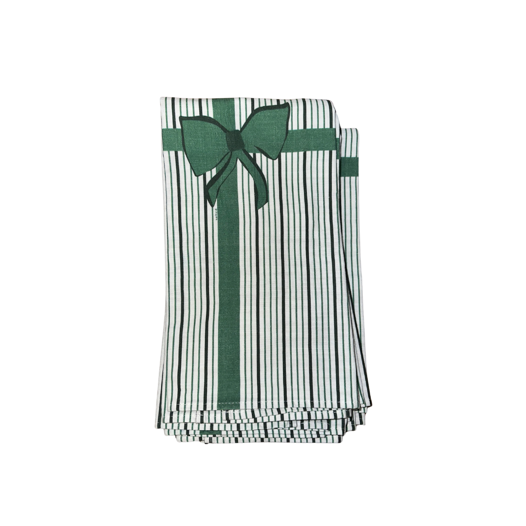 Bow Stripe Hand Towel