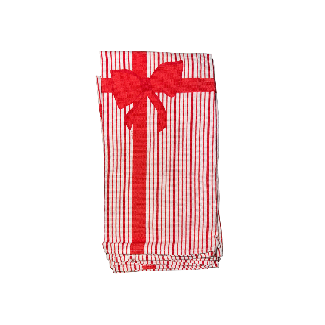 Bow Stripe Hand Towel