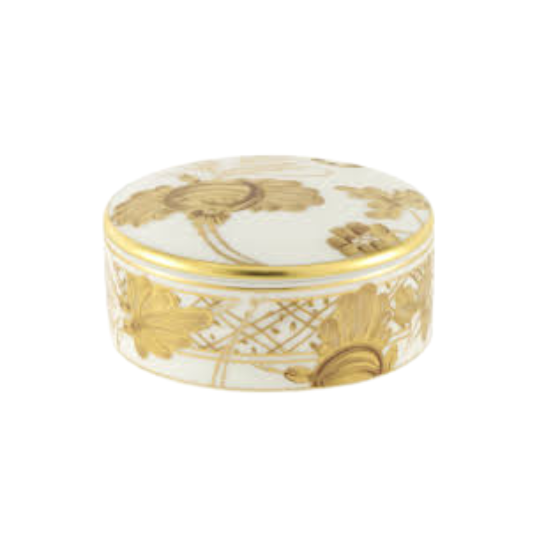 Ginori Oriente Italiano Small Round Trinket Box with Cover