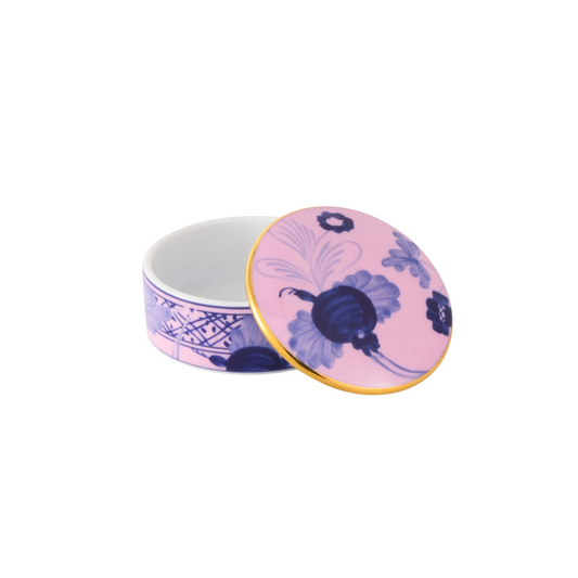Ginori Oriente Italiano Small Round Trinket Box with Cover