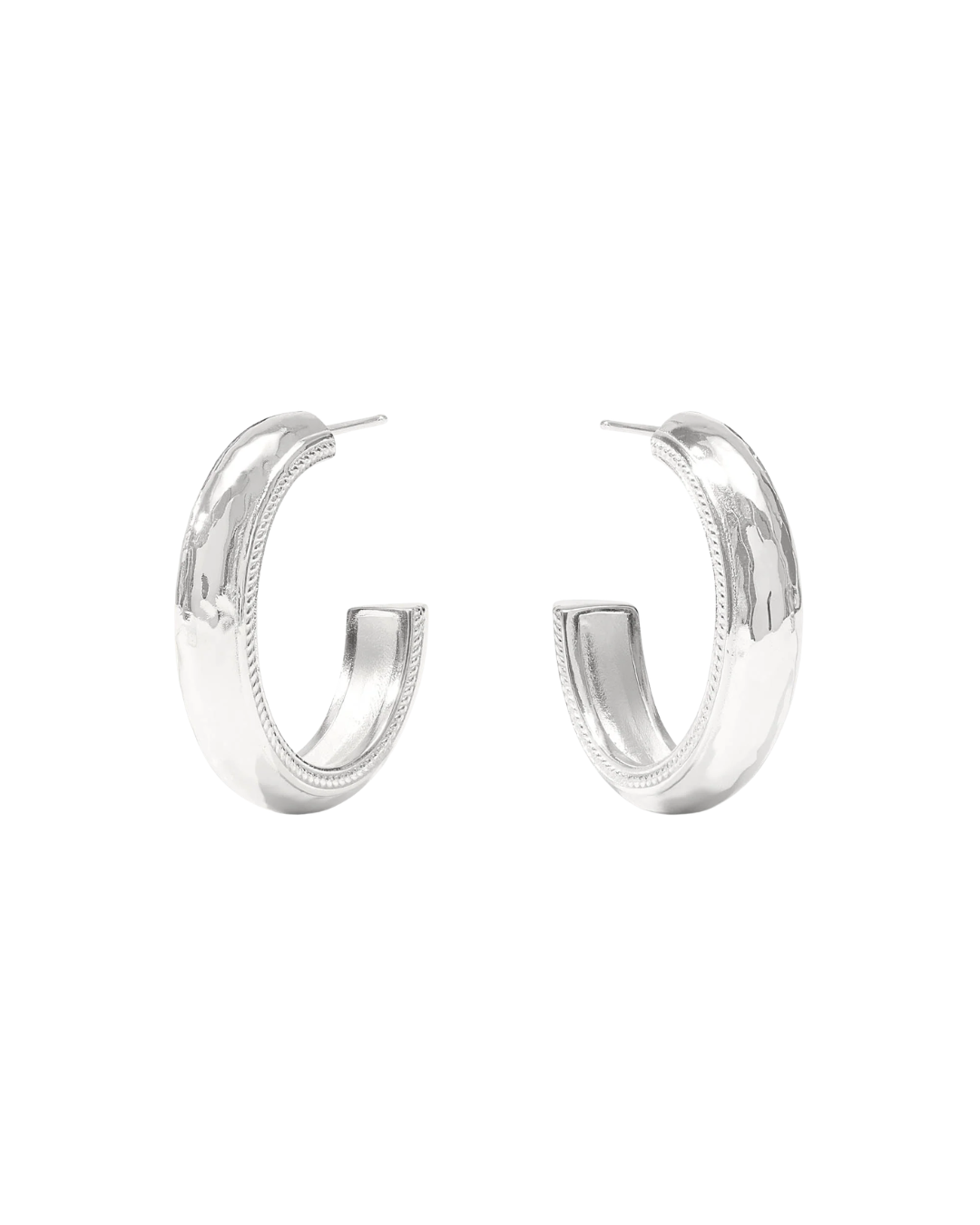 Julie Vos Cannes Hoop - Silver