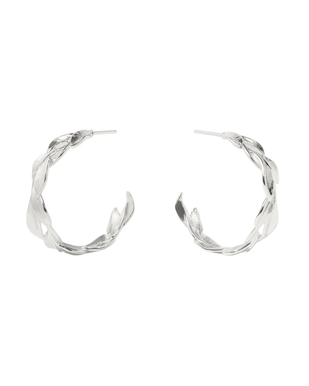 Julie Vos Willow Hoop - Silver