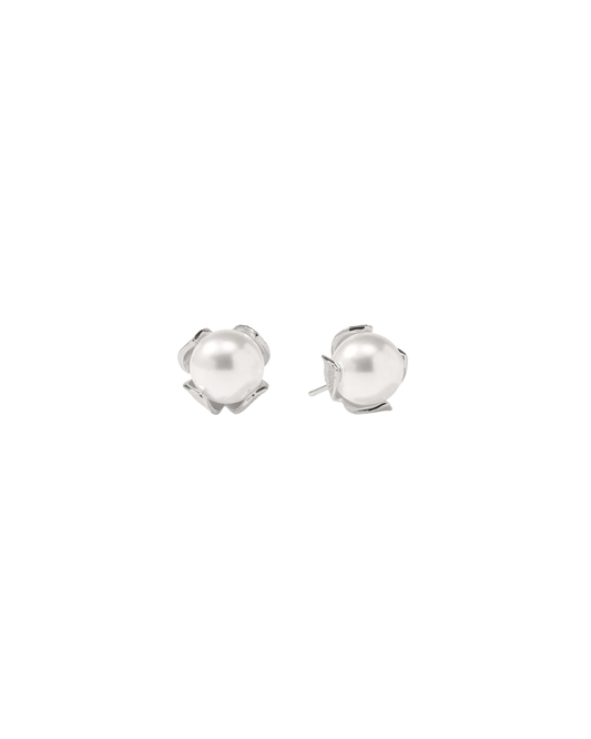 Julie Vos Penelope Pearl Stud - Silver