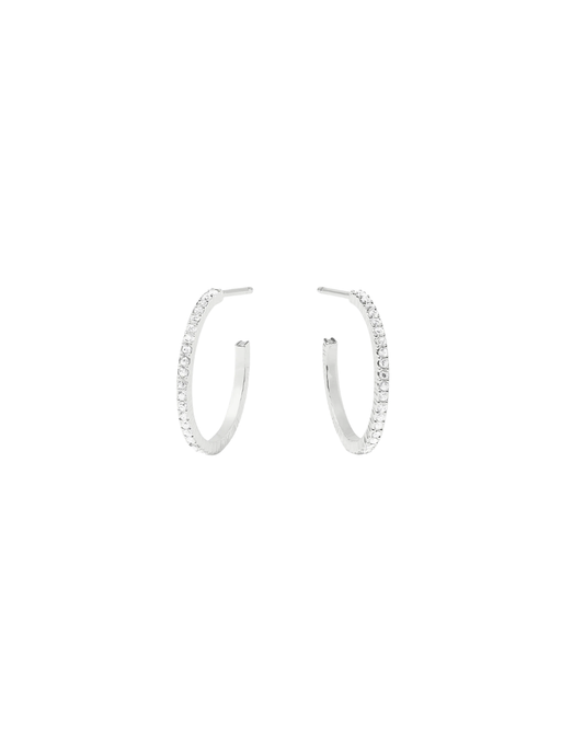 Julie Vos Windsor Hoop - Silver