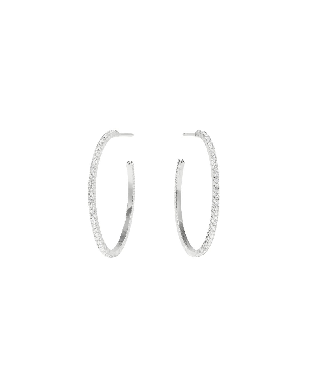 Julie Vos Windsor Hoop - Silver