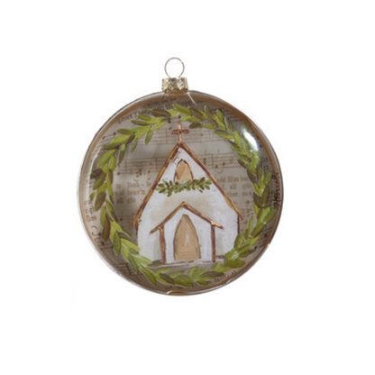 Music Sheet Church Disc Ornament