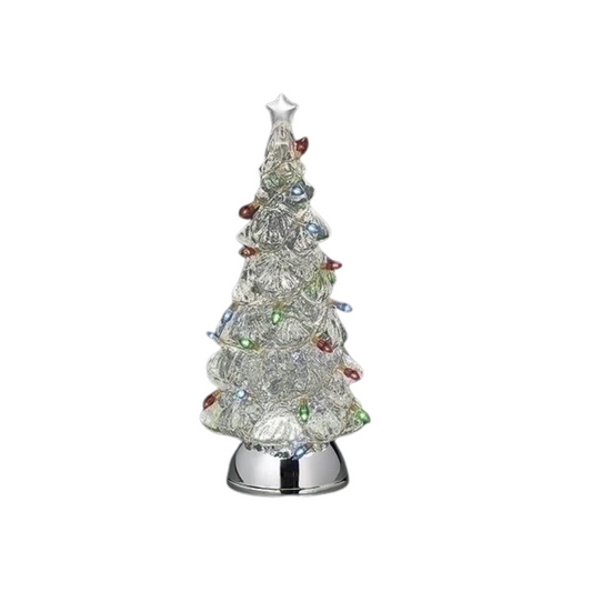 Lighted Swirl Tree with Color Lights