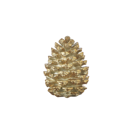 9" Gold Pinecone