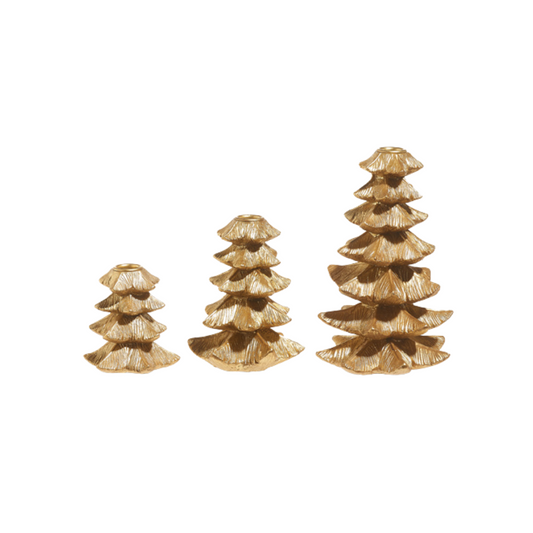 Gold Tree Candle Stick Holders