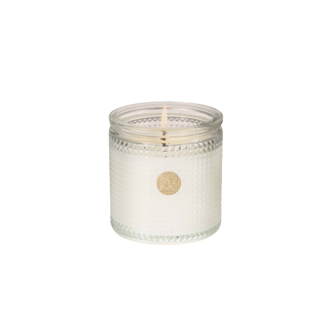 Aromatique Bourbon and Bergamot Texured Glass Candle