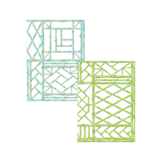 Caspari Bamboo Screen Note Cards with Envelopes