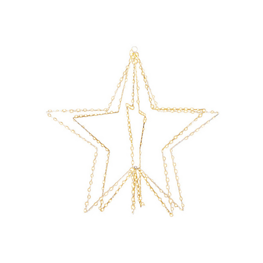 24" Lighted Gold Star