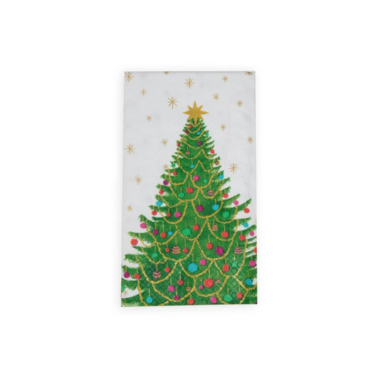 Caspari Merry And Bright Guest Towel Napkins