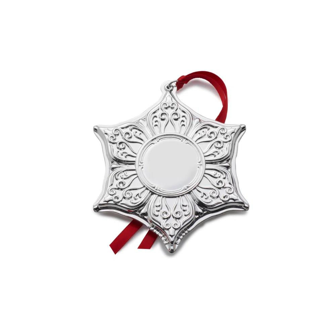 2024 Wallace Silver Plated Engravable Star Ornament - 12th Edition ...