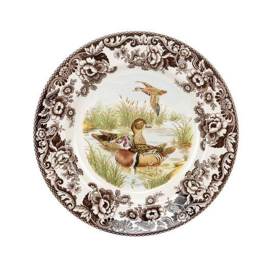 Woodland Dinner Plate 10.5" Wood Duck