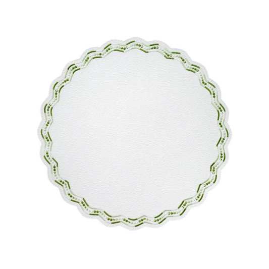 Belgravia Green 15" Round Mat