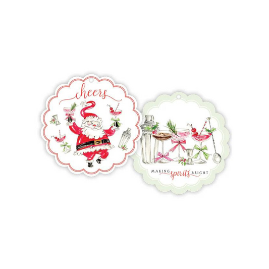 Making Spirits Bright Scalloped Gift Tags