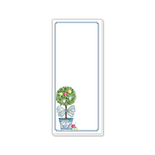 Winter Wonderland Topiary Skinny Notepad
