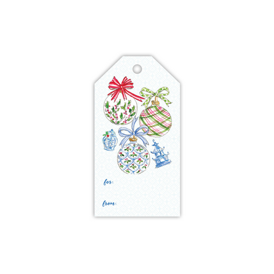 Gift Tag - Chinoiserie Ornaments