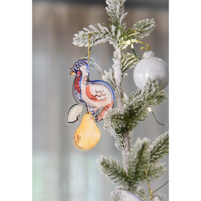 Twelve Days of Christmas Acrylic Ornament Set