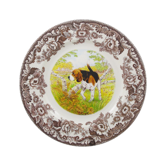 Spode Woodland Dogs Dinner Beagle