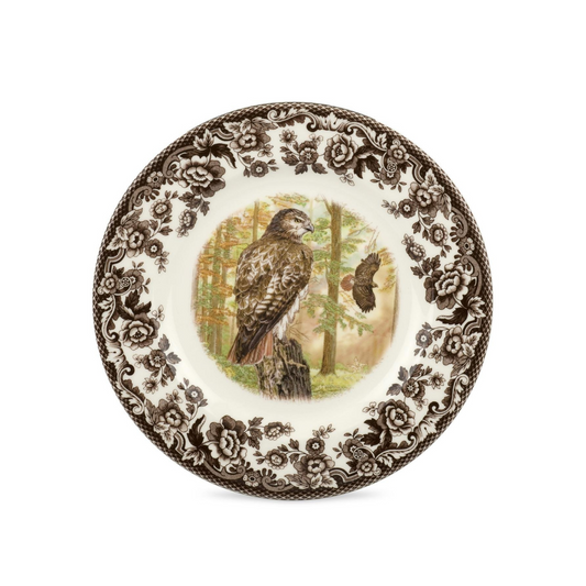 Spode Woodland Salad Plate Hawk