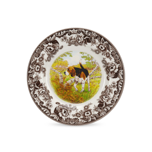 Spode Woodland Salad Plate Beagle