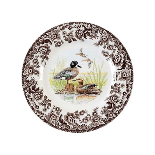 Spode Woodland Salad Plate 8" Winged Teal