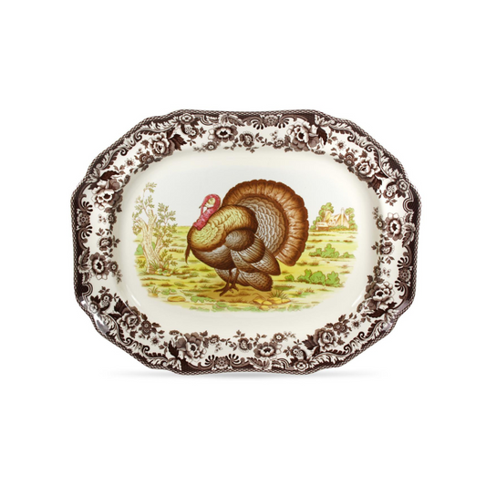 Spode Woodland Turkey Platter 19"